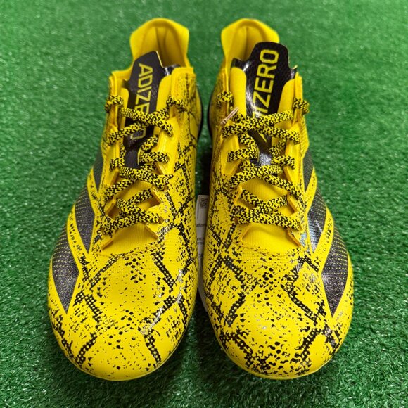 Adidas Adizero Electric II 7v7 Team Yellow Black Mens Shoes IE3893 NEW Sz 8.5 - Picture 3 of 5